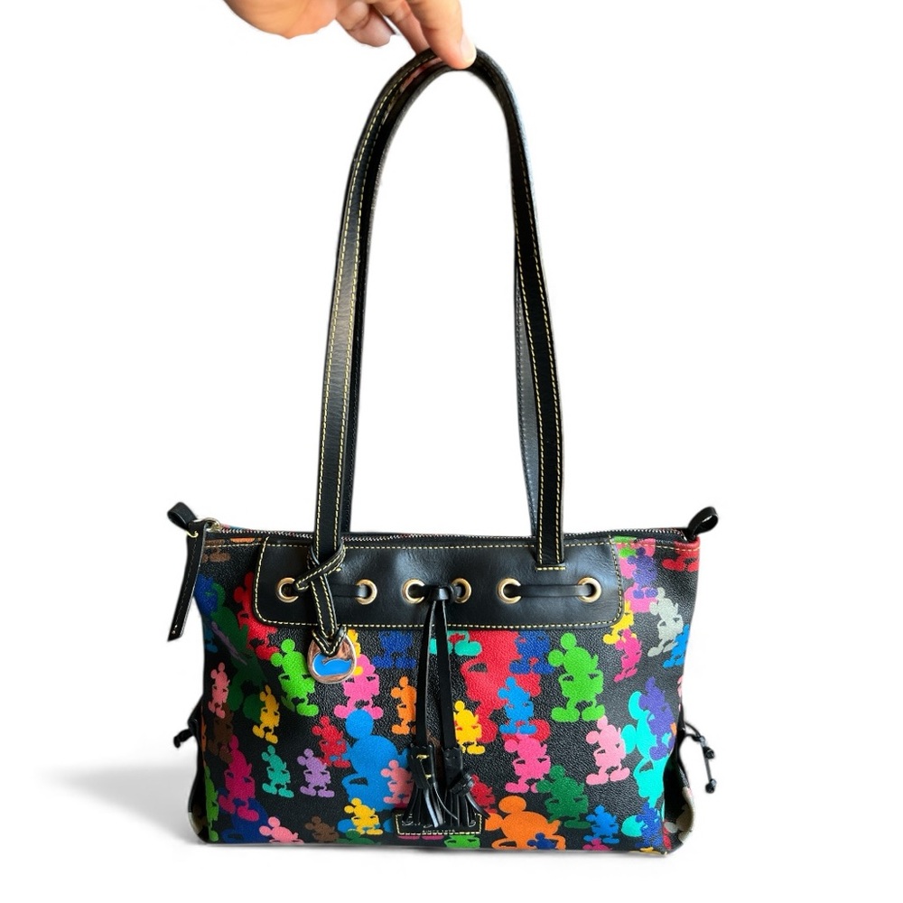 Dooney & Bourke Disney Wonder Mickey Mouse Silhouettes tassel tote shoulder bag